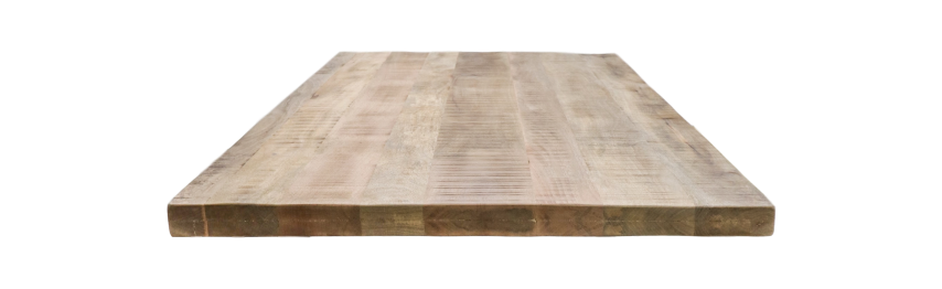 Rechthoekig tafelblad Portland - 240x100x5 - Naturel - Mangohout