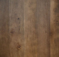 Rechthoekige eettafel - 220x110x76 - Naturel/zwart - Mangohout/metaal