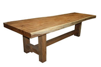 Rechthoekige eettafel Heavy - 230x80-95 - Naturel - Munggur