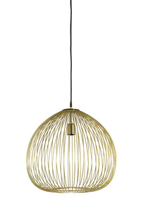 Hanging lamp 45x45 cm RILANA light gold