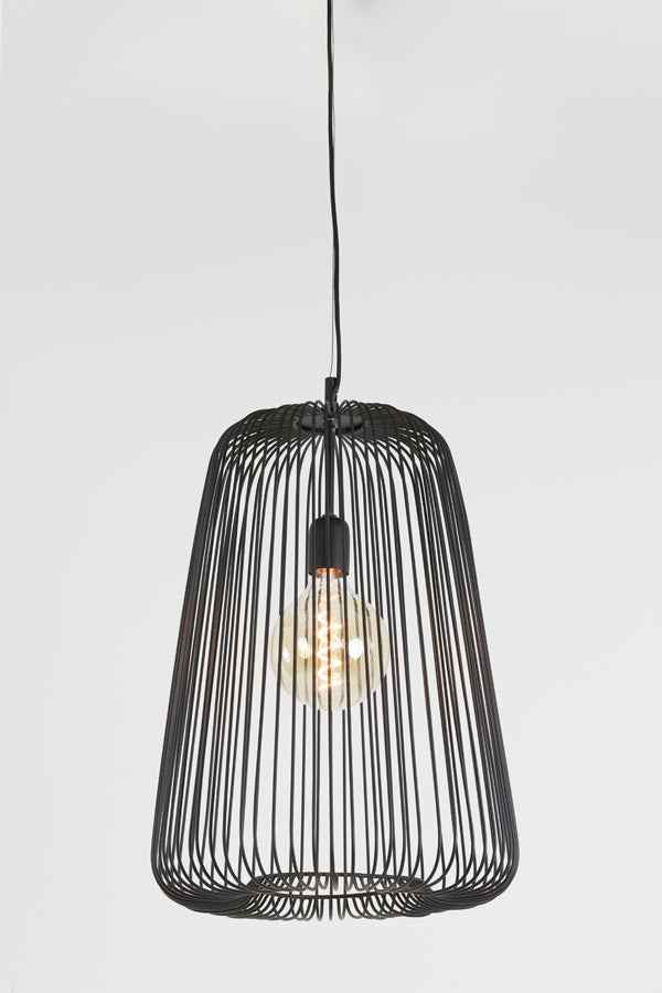 Hanging lamp 35x55 cm RILANU matt black