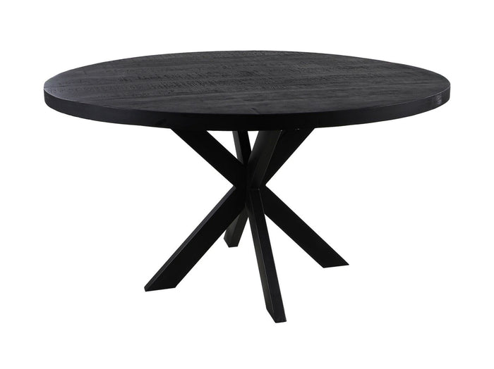 Ronde eettafel Melbourne - ø110x76  - Zwart - Mangohout/metaal