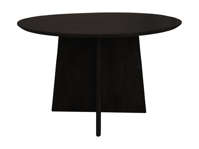 Ronde eettafel - ø120x77 - Zwart - Mangohout