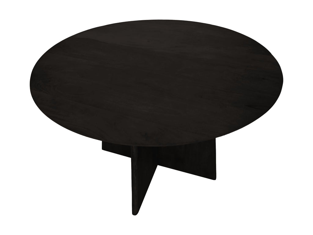 Ronde eettafel - ø120x77 - Zwart - Mangohout