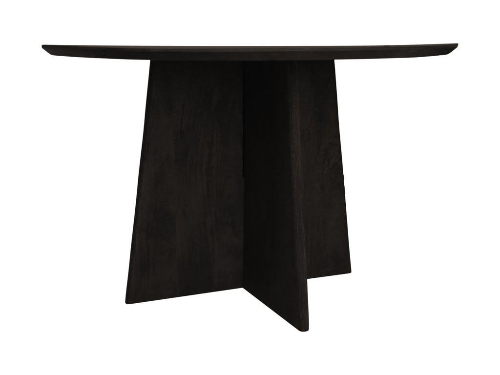 Ronde eettafel - ø120x77 - Zwart - Mangohout