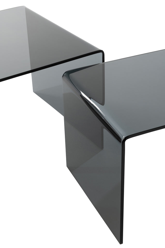 S/2 Sidetable Glass Black