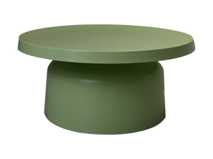 Salontafel Mara - 75x75x35 - Licht groen - Gepoedercoat metaal