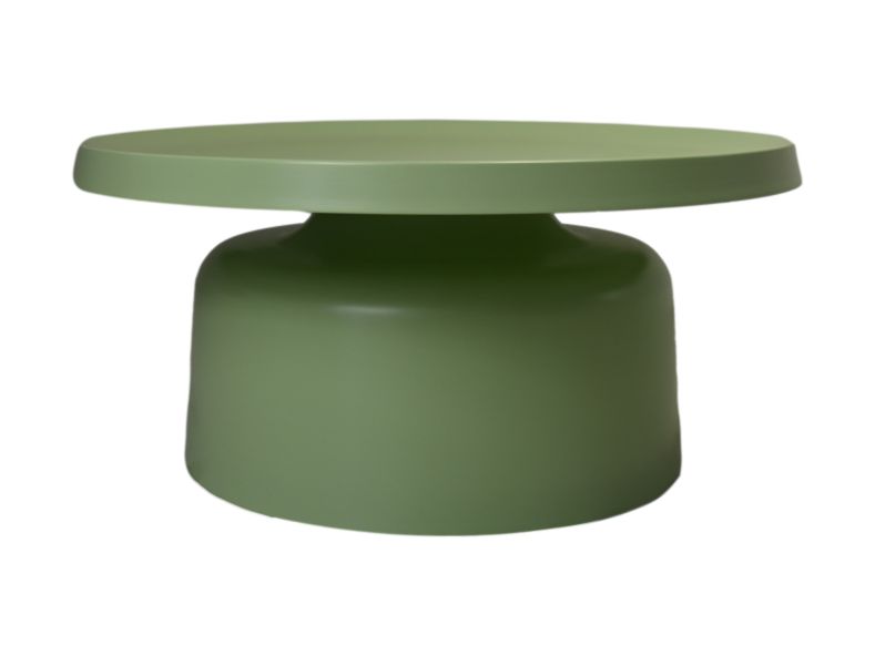 Salontafel Mara - 75x75x35 - Licht groen - Gepoedercoat metaal