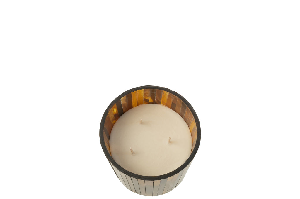 Scented Candle Noa Zesty Sunburst Ochre Small-35H