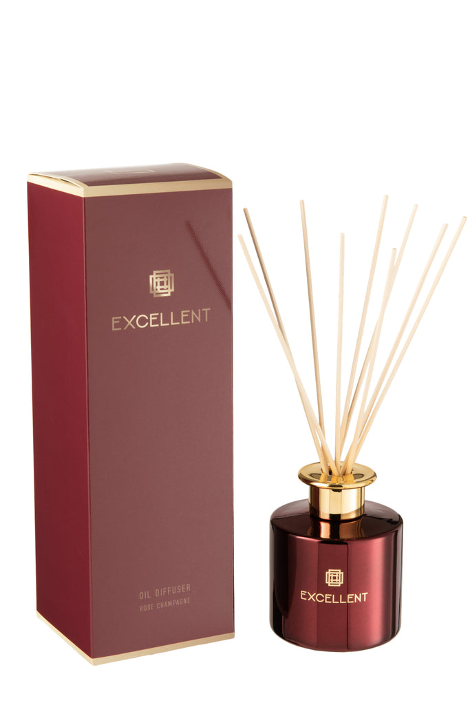 Scented Oil+Sticks Excellent Rose Champagne Wine Red