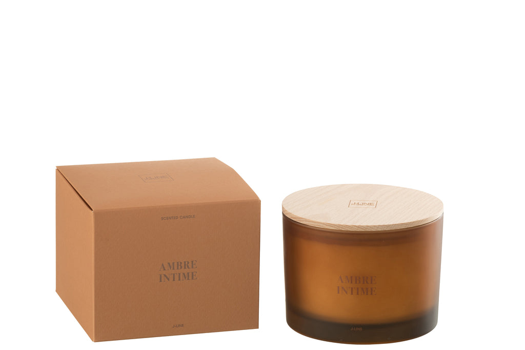 Scented Candle Accords Essentiels Ambre Intime-28H