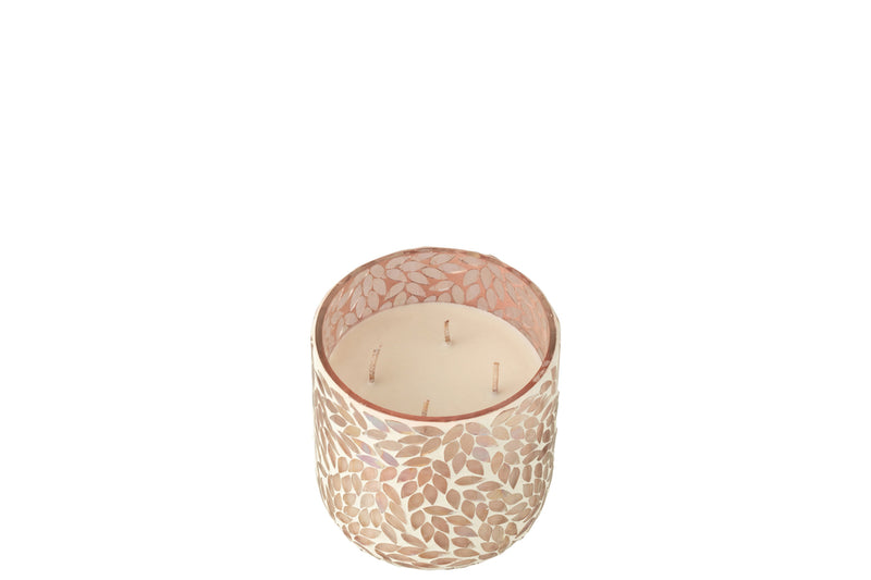 Scented Candle Tender Rose Wax Pink Medium-70Hours