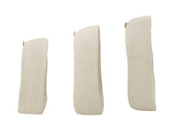 Set Of 3 Wall Racks Paper Mache White