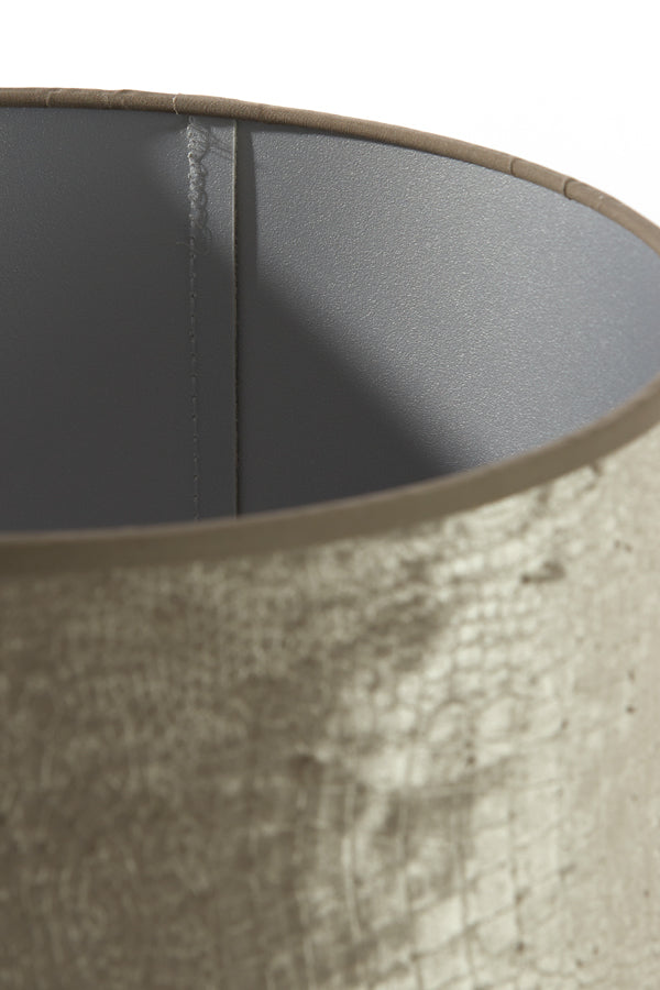 Shade cylinder 35-35-30 cm CHELSEA velours silver