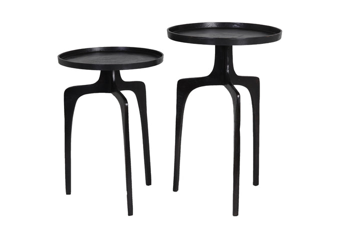 Side table S/2 38x54+41x63 cm PANO dark bronze