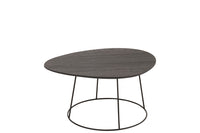 Sidetable Oval Wood/Metal D Br L