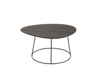 Sidetable Oval Wood/Metal D Br L