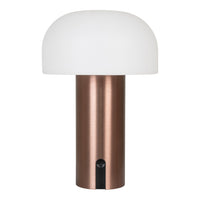 Soham LED Lamp - Lamp, white/copper, rechargeable,