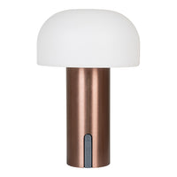 Soham LED Lamp - Lamp, white/copper, rechargeable,