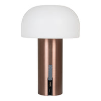 Soham LED Lamp - Lamp, white/copper, rechargeable,