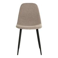 Stockholm Dining Chair - Dining Chair, stone with black legs, HN1231 - set of 2