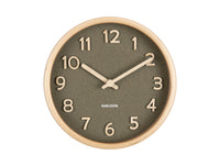 Table Clock Pure Wood Grain