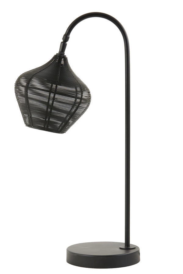 Table lamp 27x20x61 cm ALVARO matt black