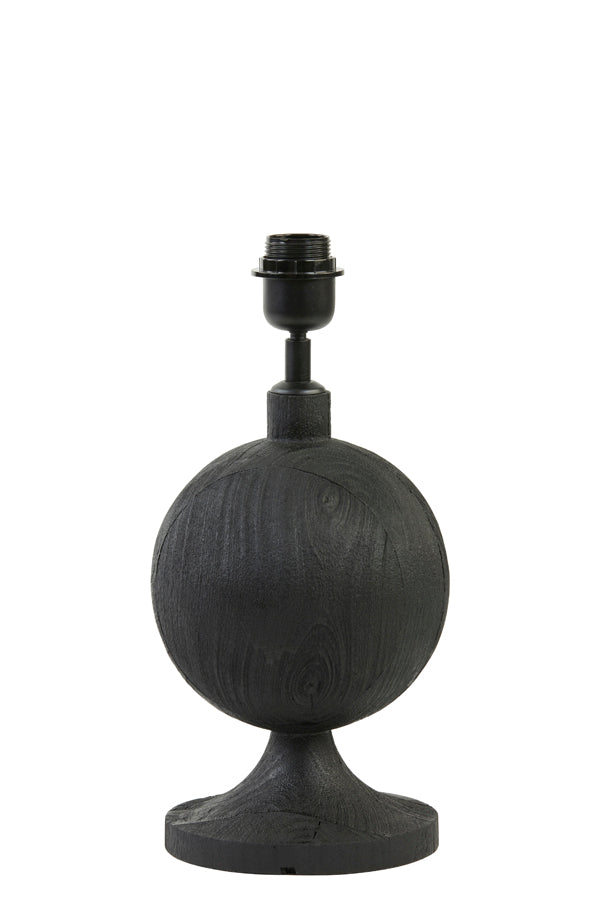 Lamp base 18x38 cm TOMASSO wood matt black