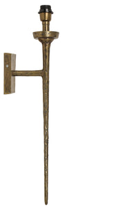 Wall lamp 21x9,5x75 cm TORCH rough antique bronze