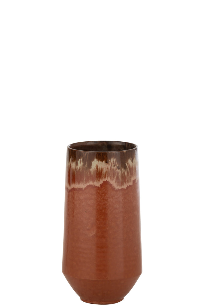 Vase Aline Long Ceramic Red Small