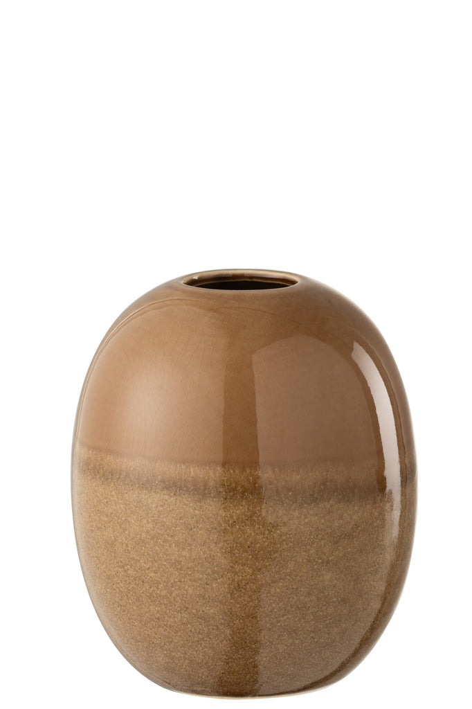 Vase Barbara Ceramic Brown Small