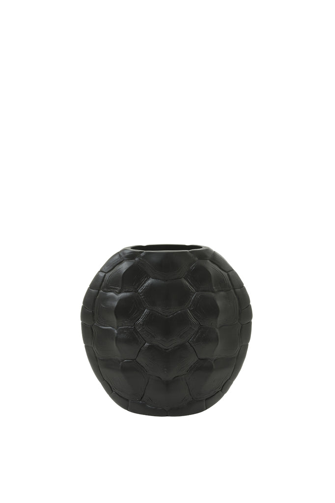 Vase deco 29,5x8x30 cm TURTLE black