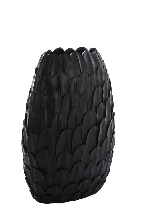 Vase deco 37x23x50 cm FEDER black