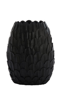 Vase deco 37x23x50 cm FEDER black