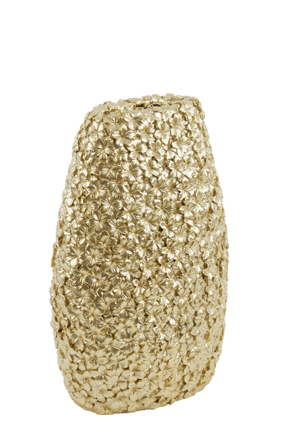 Vase deco 38x23x50 cm ALOHA gold