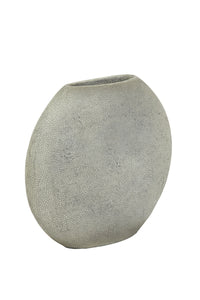 Vase deco 40x14x36 cm RAYSKIN grey