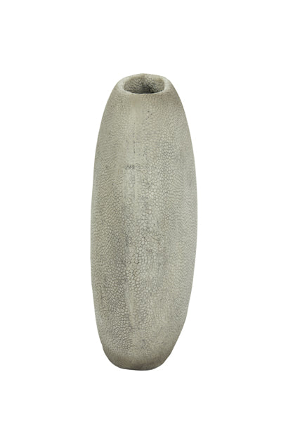 Vase deco 40x14x36 cm RAYSKIN grey