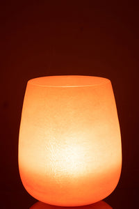 Vase Frosted Glass Coral