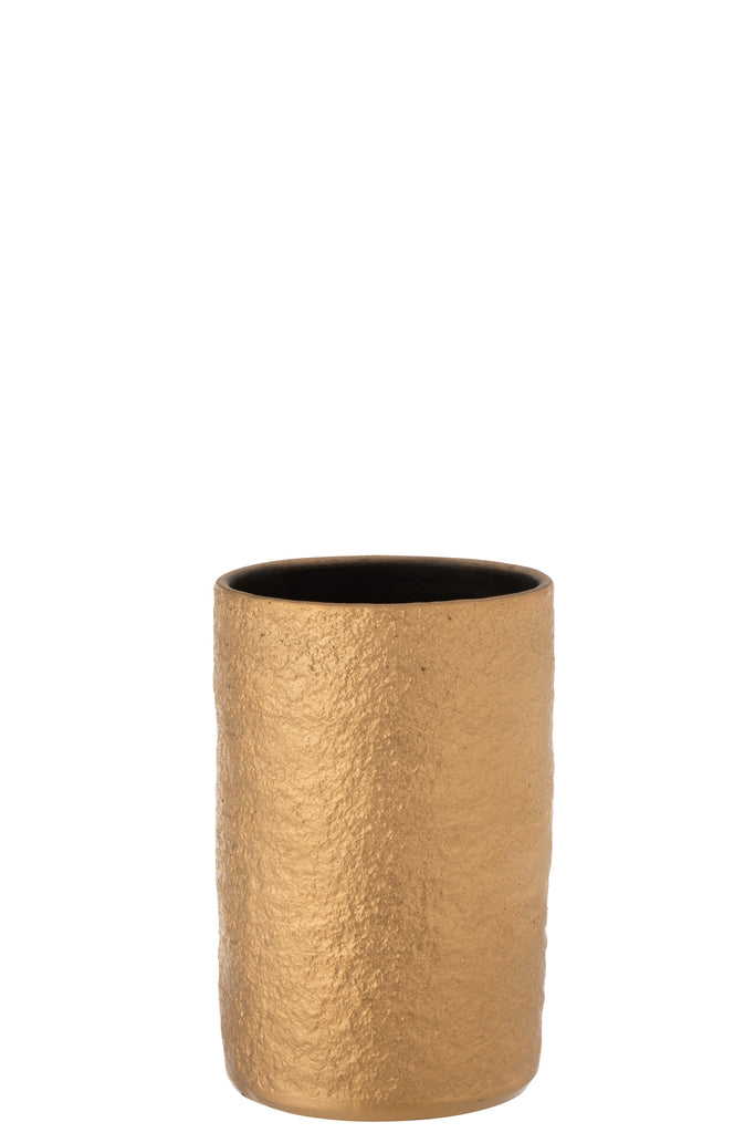 Vase Gatsby Ceramic Gold Small