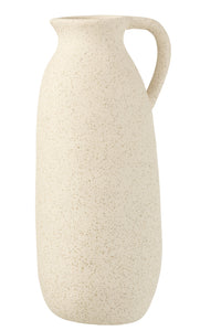 Vase Jug Ceramic Beige Large