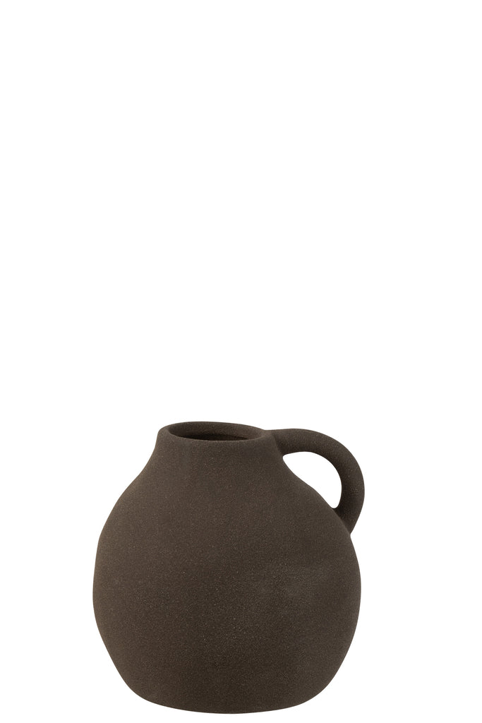 Vase Jug Ceramic Black Small