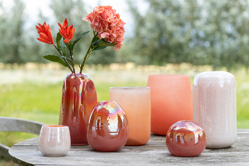 Vase Julien Glass Orange/Pink Large