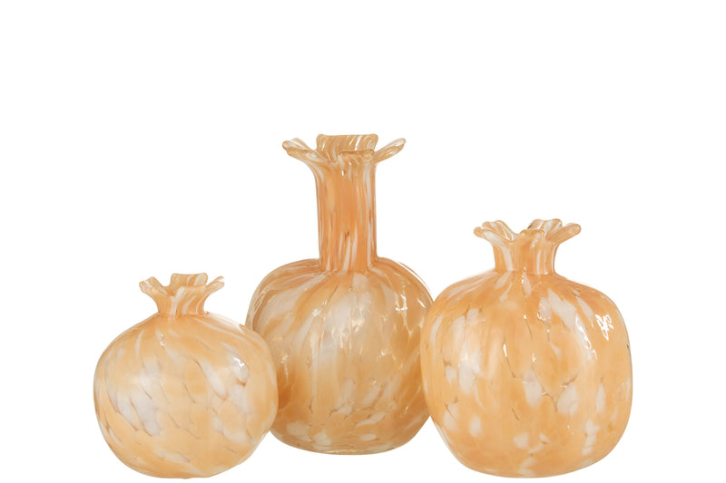 Vase Melissa Glass Beige Large