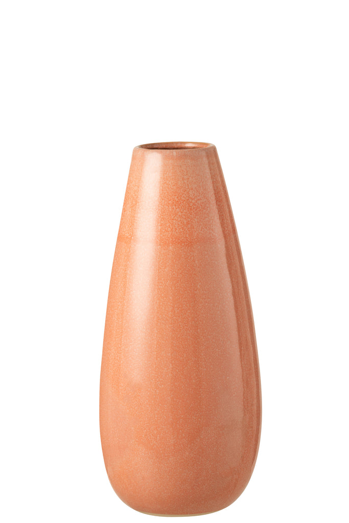 Vase Regular Round Ceramic Grapefruit Large