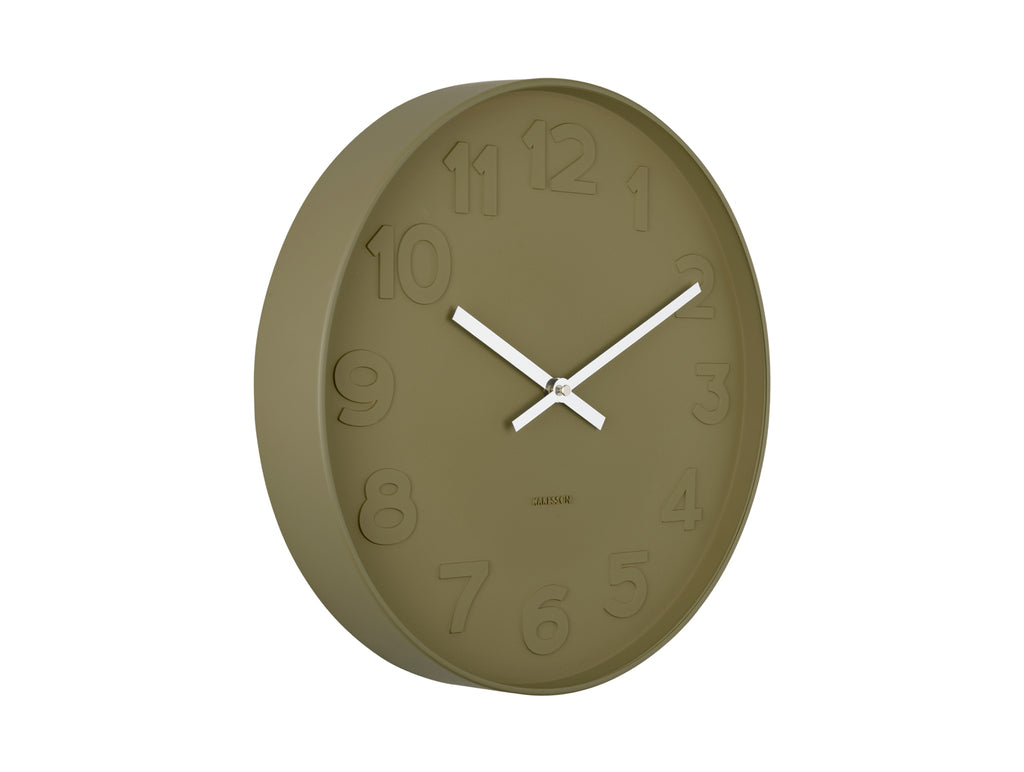 Wall Clock Mr. Green Numbers