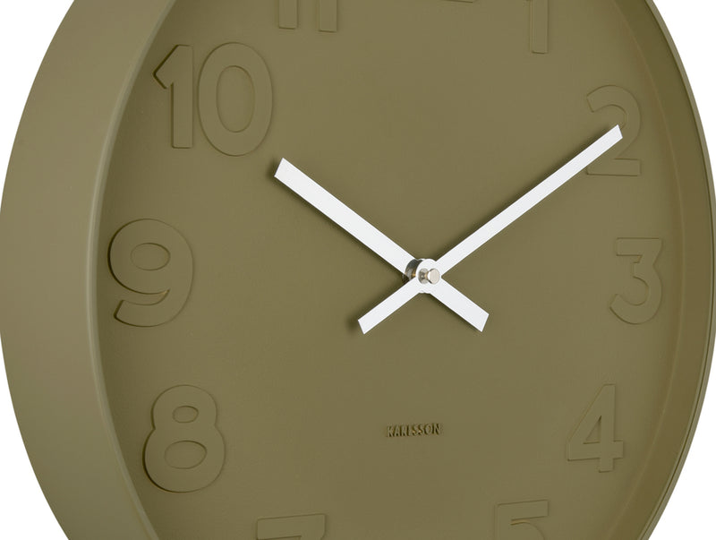 Wall Clock Mr. Green Numbers