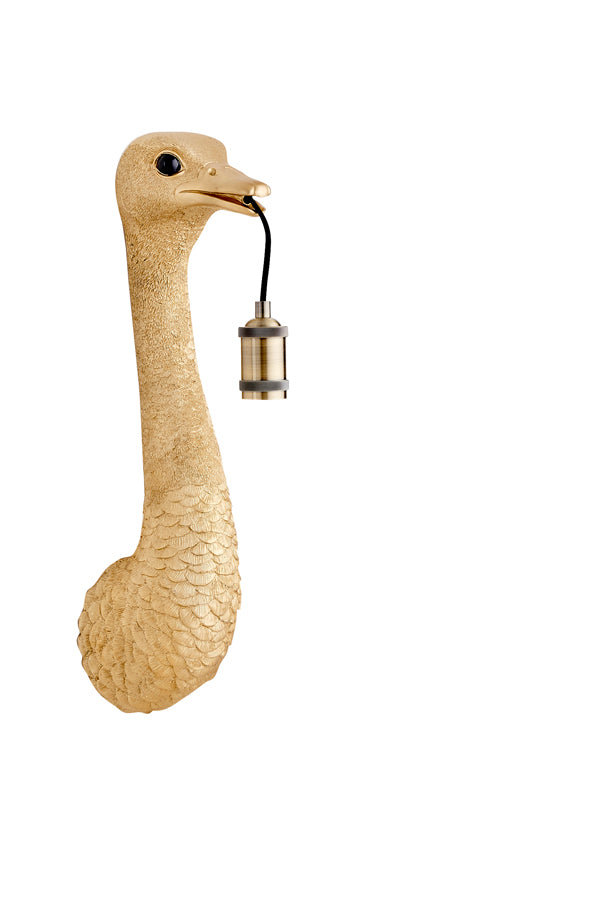 Wall lamp 18x15,5x57,5 cm OSTRICH gold