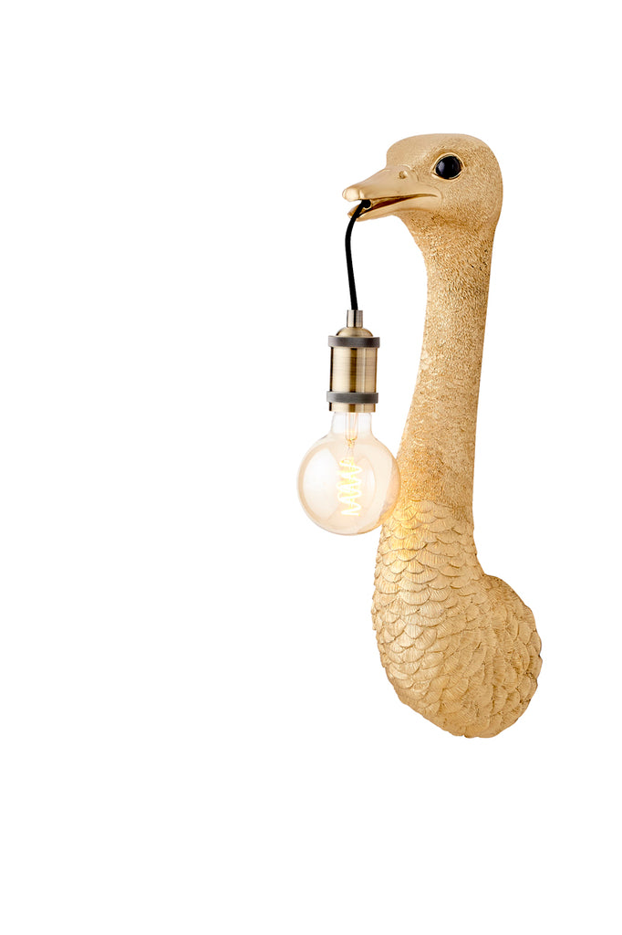 Wall lamp 18x15,5x57,5 cm OSTRICH gold