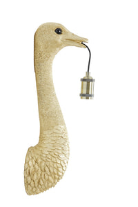 Wall lamp 18x15,5x57,5 cm OSTRICH gold