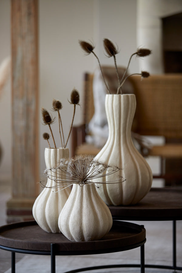 Vase deco 28,5x47,5 cm ZUCCA cream